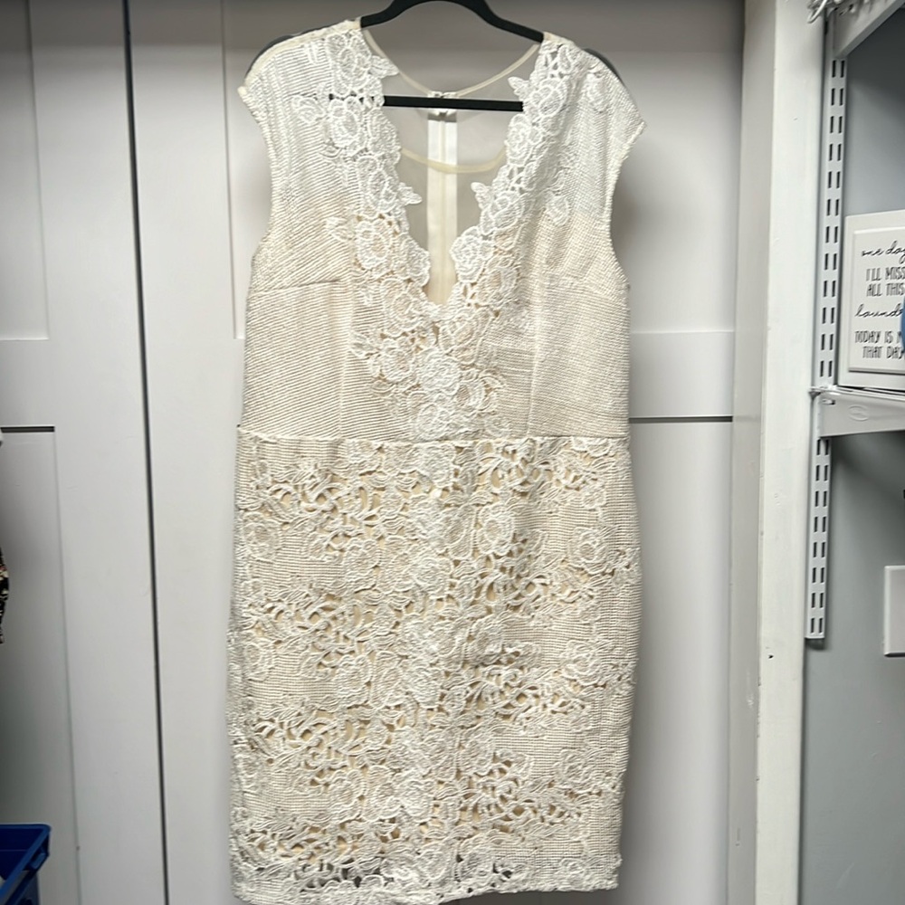 Deb Women’s Sleeveless Ivory Dress.
